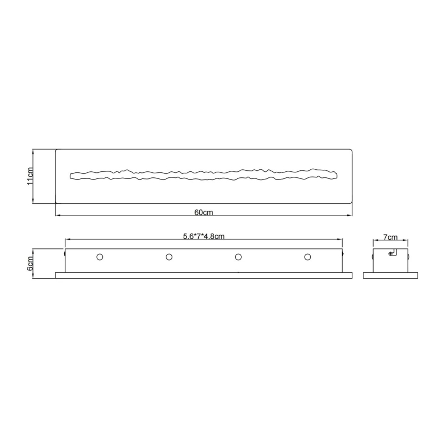 Globo - LED zidna svjetiljka LED/21W/230V 3000K