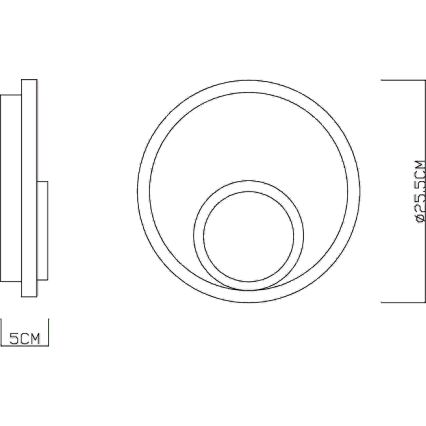 Globo - LED zidna svjetiljka LED/16W/230V 3000K