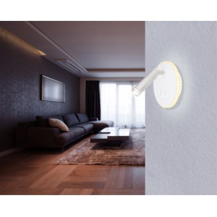 Globo - LED Zidna reflektorska svjetiljka LED/6W + LED/1W/230V
