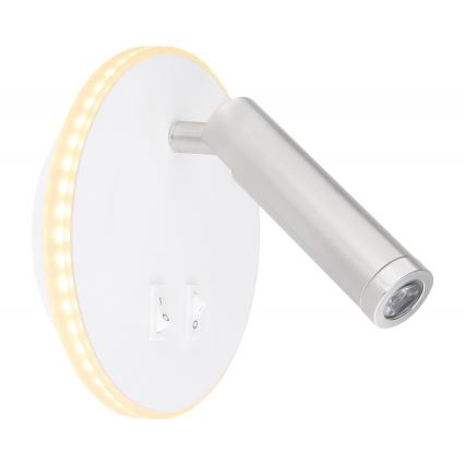 Globo - LED Zidna reflektorska svjetiljka LED/6W + LED/1W/230V