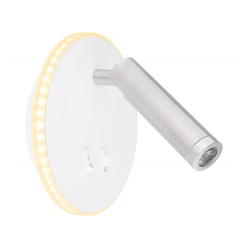 Globo - LED Zidna reflektorska svjetiljka LED/6W + LED/1W/230V