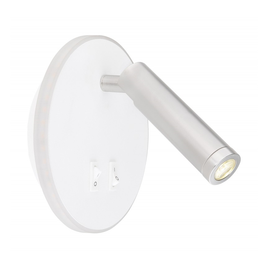 Globo - LED Zidna reflektorska svjetiljka LED/6W + LED/1W/230V