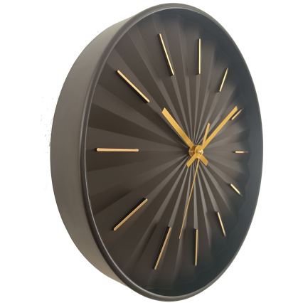 Globo - Zidni sat, promjer 30,5 cm, 1x AA, crni