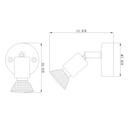 Globo - Dječja LED zidna svjetiljka 1xGU10/3W/230V