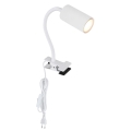 Globo - Fleksibilna lampa s kvačicom 1xGU10/25W/230V bijela