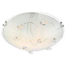 Globo - Kristalna stropna svjetiljka 2xE27/60W/230V