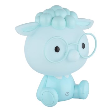 Globo - LED dječja noćna svjetiljka s mogućnošću prigušivanja, punjiva LED/1W/5V 500 mAh plava