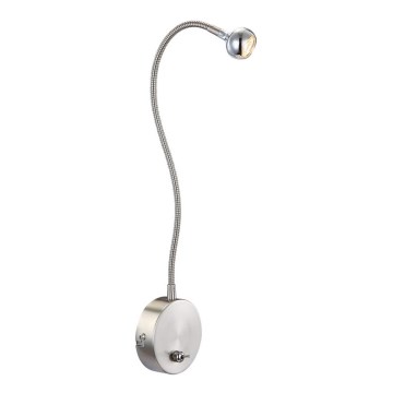 Globo - LED fleksibilna lampa LED/3W/230V sjajni krom