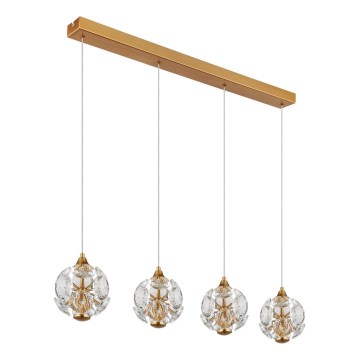 Globo - LED luster na lanku LED/32W/230V 3000K zlatni