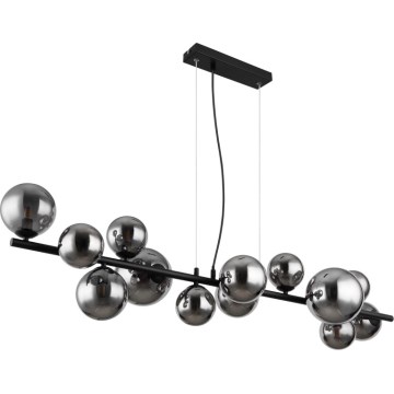 Globo - LED Luster na sajli 13xG9/3,5W/230V dimna/crna