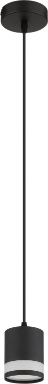 Globo - LED Luster na sajli 1xGX53/7W/230V 3000K crna