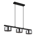 Globo - LED Luster na sajli 3xGX53/6W/230V dimna/crna