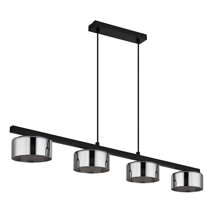 Globo - LED Luster na sajli 4xGX53/6W/230V dimna/crna