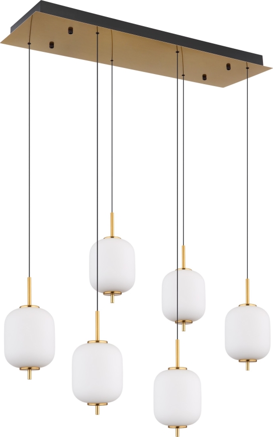 Globo - LED Luster na sajli 6xLED/6,7W/230V