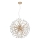 Globo - LED luster na sajli 9xG9/3,5W/230V zlatni