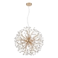 Globo - LED luster na sajli, 9×G9/3,5 W/230 V, promjer 60 cm, zlatna