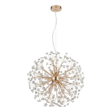 Globo - LED luster na sajli, 9×G9/3,5 W/230 V, promjer 60 cm, zlatna