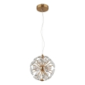 Globo - LED luster na sajli LED/12W/230V 3000K zlatna