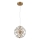 Globo - LED luster na sajli LED/12W/230V 3000K zlatna