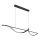 Globo - LED Luster na sajli LED/24W/230V 3000K crna
