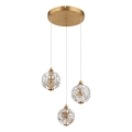 Globo - LED luster na sajli LED/24W/230V 3000K zlatni