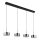 Globo - LED luster na sajli LED/24W/230V crna/zadimljena