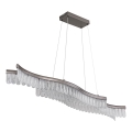 Globo - LED Luster na sajli LED/35W/230V 3200K mat krom