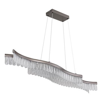Globo - LED Luster na sajli LED/35W/230V 3200K mat krom