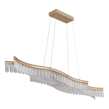 Globo - LED Luster na sajli LED/35W/230V 3200K zlatna