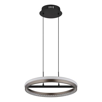 Globo - LED Luster na sajli LED/40W/230V 3000/4000/6000K pr. 39,7 cm smeđa