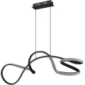 Globo - LED Luster na sajli LED/40W/230V crna