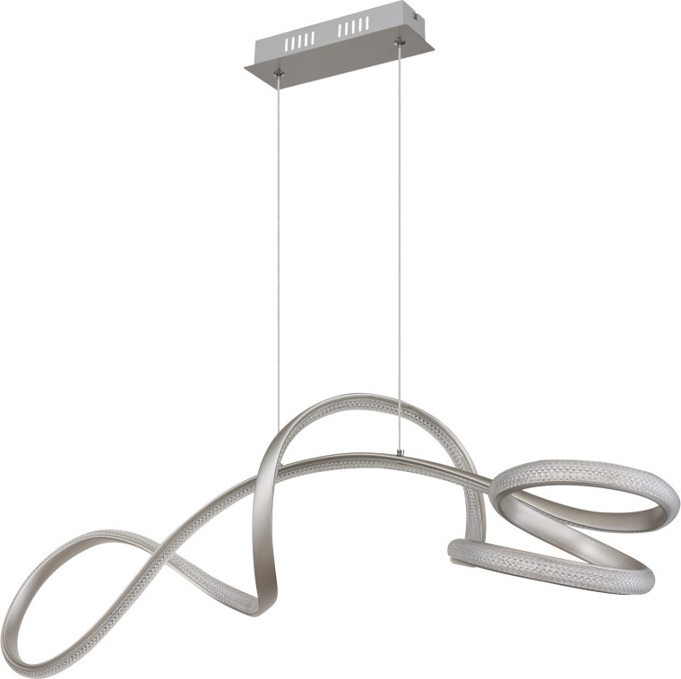 Globo - LED Luster na sajli LED/40W/230V mat krom