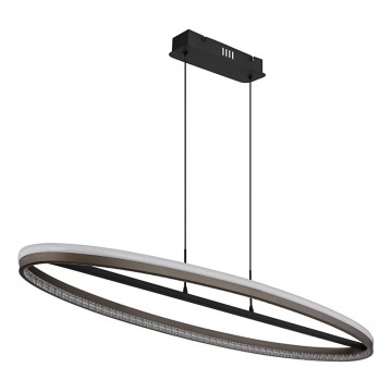 Globo - LED Luster na sajli LED/60W/230V 3000/4000/6000K smeđa