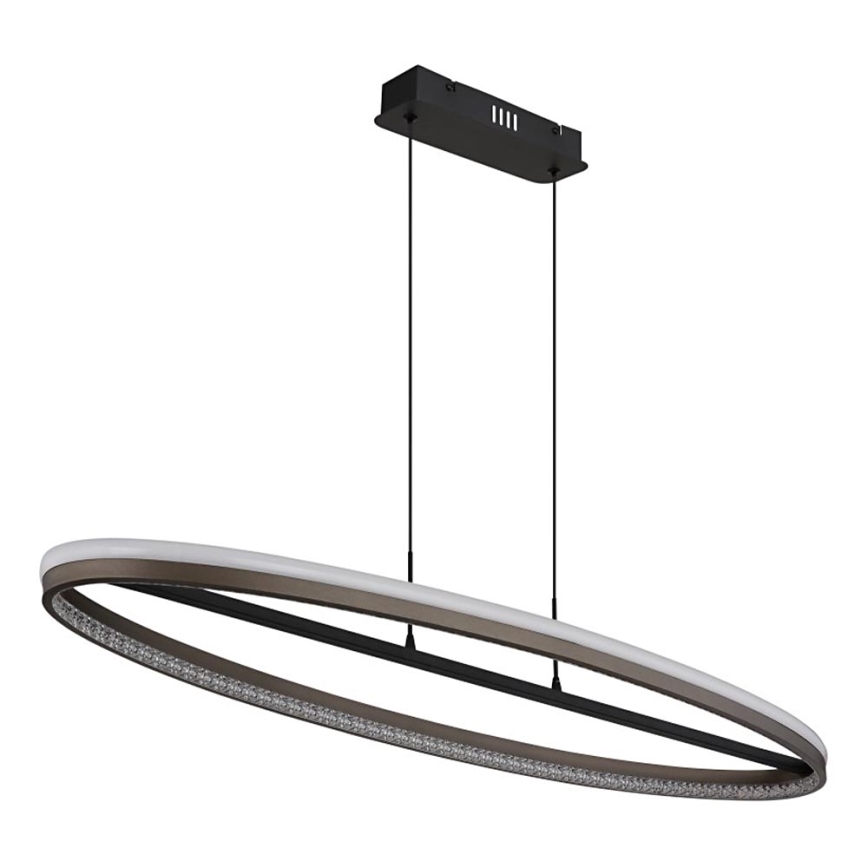 Globo - LED Luster na sajli LED/60W/230V 3000/4000/6000K smeđa