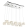 Globo - LED Luster na sajli LED/92W/230V 4000K sjajni krom/prozirna
