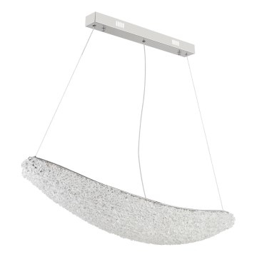 Globo - LED luster na sajli s mogućnošću prigušivanja LED/40W/230V 2700-6000K sjajni krom + daljinski upravljač