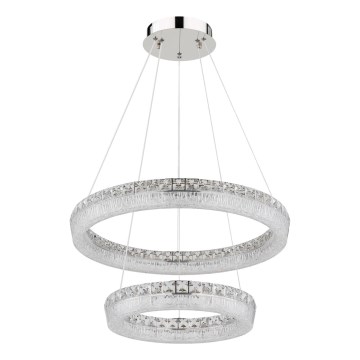 Globo - LED luster na sajli s mogućnošću prigušivanja LED/60W/230V 2700-6000K proziran + daljinski upravljač
