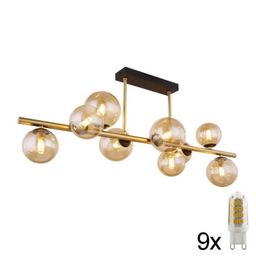 Globo - LED luster na štapu 9xG9/3W/230V mesing