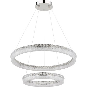 Globo - LED luster na užetu s mogućnošću prigušivanja LED/72W/230V 2700-6000K proziran + daljinski upravljač