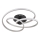 Globo - LED Nadgradni luster LED/40W/230V 3000K mat krom/crna