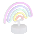 Globo - LED neonska stolna dekoracija LED/2W/3xAA duga