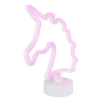 Globo - LED Neonska stolna dekoracija LED/2W/3xAA jednorog