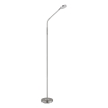 Globo - LED podna lampa s dodirnim prigušivačem LED/6,5W/230V 2700/3350/4000K matirani krom