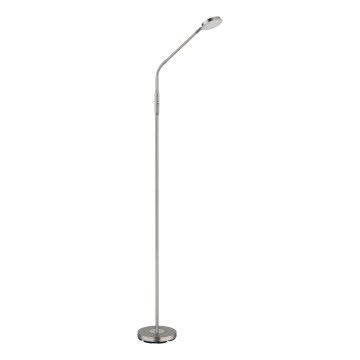 Globo - LED podna lampa s dodirnim prigušivačem LED/6,5W/230V 2700/3350/4000K matirani krom