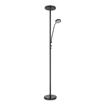 Globo - LED podna lampa s mogućnošću prigušivanja LED/18,5W/230V + LED/4,5W 3000K crna