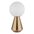Globo - LED Prigušiva dodirna vanjska stolna lampa LED/1,5W/5V 3000/4500/6500K 1800 mAh IP41 bakrena