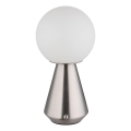 Globo - LED Prigušiva dodirna vanjska stolna lampa LED/1,5W/5V 3000/4500/6500K 1800 mAh IP41 mat krom