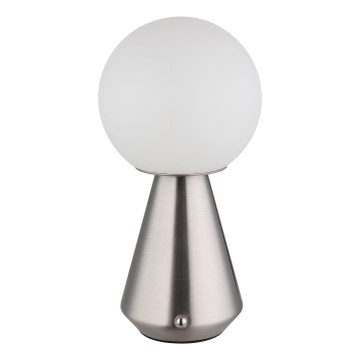 Globo - LED Prigušiva dodirna vanjska stolna lampa LED/1,5W/5V 3000/4500/6500K 1800 mAh IP41 mat krom