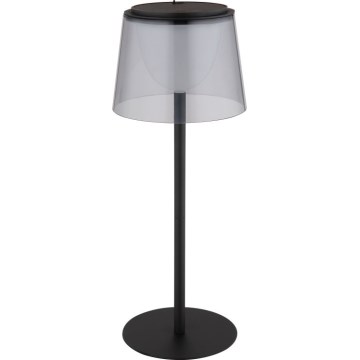 Globo - LED Prigušiva dodirna vanjska stolna lampa LED/1,8W/5V IP44 1800 mAh crna/dimna