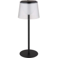 Globo - LED Prigušiva dodirna vanjska stolna lampa LED/1,8W/5V IP44 1800 mAh crna/prozirna